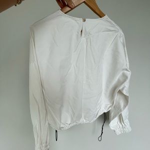 Bomber white jean too, adjustable bottom